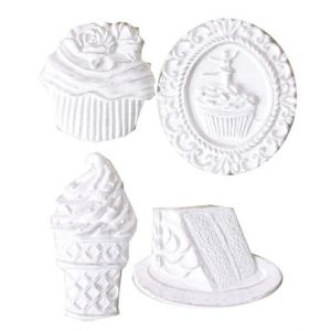 Ozdoby żywiczne ScrapBerry's Melissa Frances Sweet Treats, 4szt
